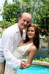 Image showing Just married couple