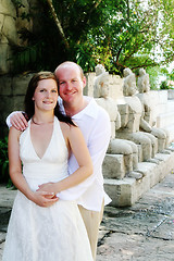 Image showing Just married couple