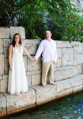 Image showing Just married couple