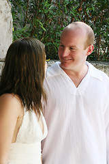 Image showing Just married couple