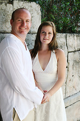 Image showing Just married couple