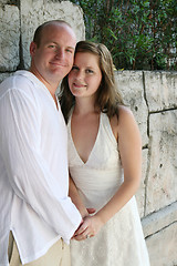 Image showing Just married couple