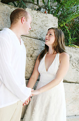 Image showing Just married couple