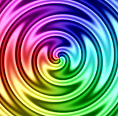 Image showing Rainbow Liquid Twirl