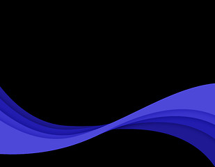 Image showing Abstract Blue Swirl