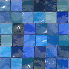 Image showing blue tiles