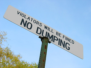 Image showing no dumping