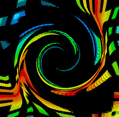 Image showing Color Spectrum Swirl