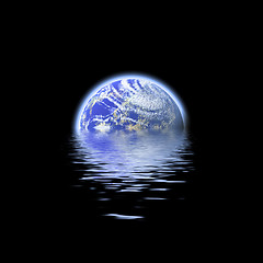 Image showing earth submerged