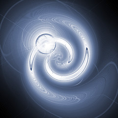 Image showing blue spiral