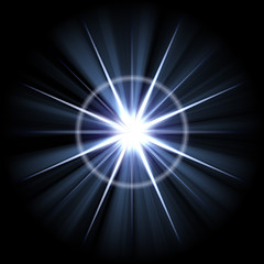 Image showing Bright Lens Flare Burst