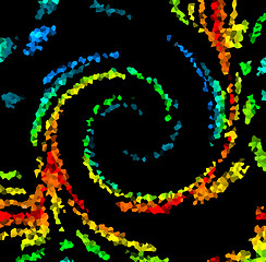 Image showing Color Spectrum Crystal Swirl