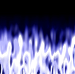 Image showing Icy Flames over black