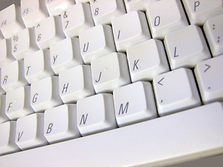 Image showing White Keyboard