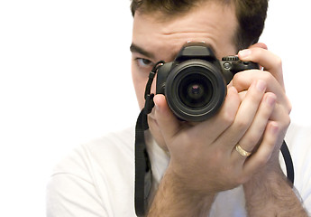 Image showing Photographer Shooting