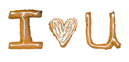 Image showing I Love You Cookies