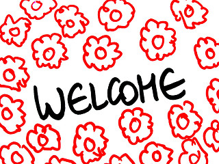 Image showing welcome