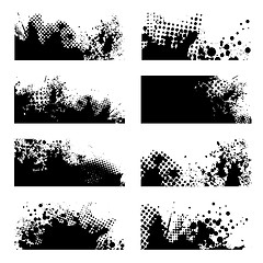 Image showing grunge black splat