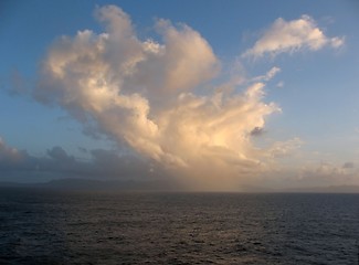 Image showing A  Beautiful Scene of Sea, Cloude and Sky