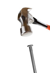 Image showing Hammer and nail