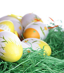 Image showing Painted easter eggs 