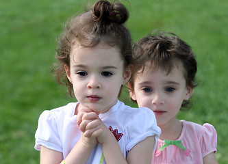 Image showing Cute little girls