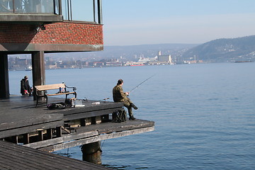 Image showing Fishing at Bygdøy