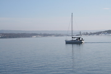 Image showing Sailboat on the Oslo fjord