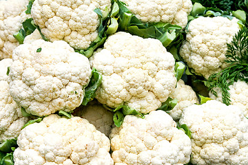 Image showing Cauliflower market