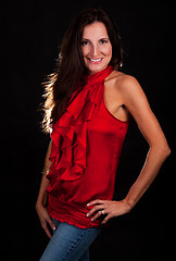 Image showing Red blouse