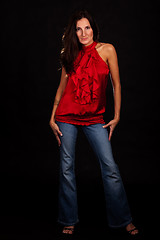 Image showing Red blouse