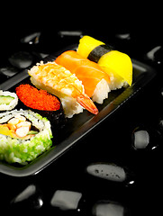 Image showing assorted sushi plate 