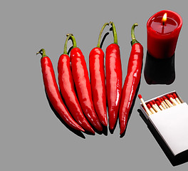 Image showing red chili peppers