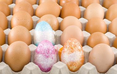 Image showing Colourful Easter Eggs