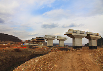 Image showing Highway construction site