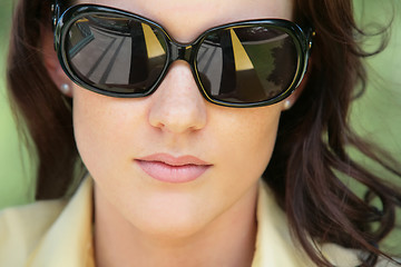 Image showing girl in sunglasses