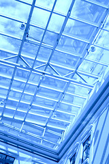 Image showing blue transparent ceiling