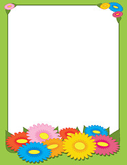 Image showing Spring Flowers Border