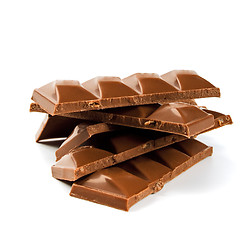 Image showing pile of milk chocolate