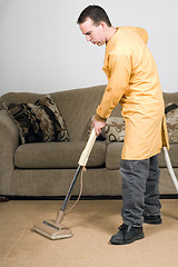 Image showing Vacuuming