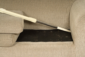 Image showing Vacuuming The Couch
