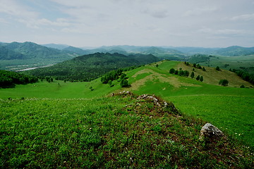 Image showing mountains meadow