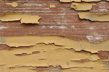 Image showing old wood peeling paint