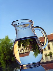 Image showing Water in jug - reflection