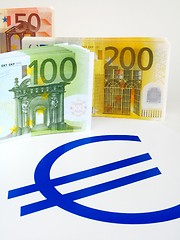 Image showing EURO money - notes