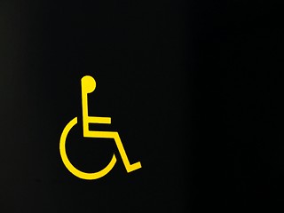 Image showing wheel chair access sign