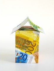 Image showing EURO money - house