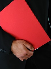 Image showing Diploma and hands