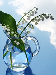 Image showing lily of the valley in jug