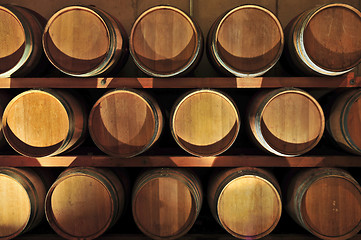 Image showing Wine barrels